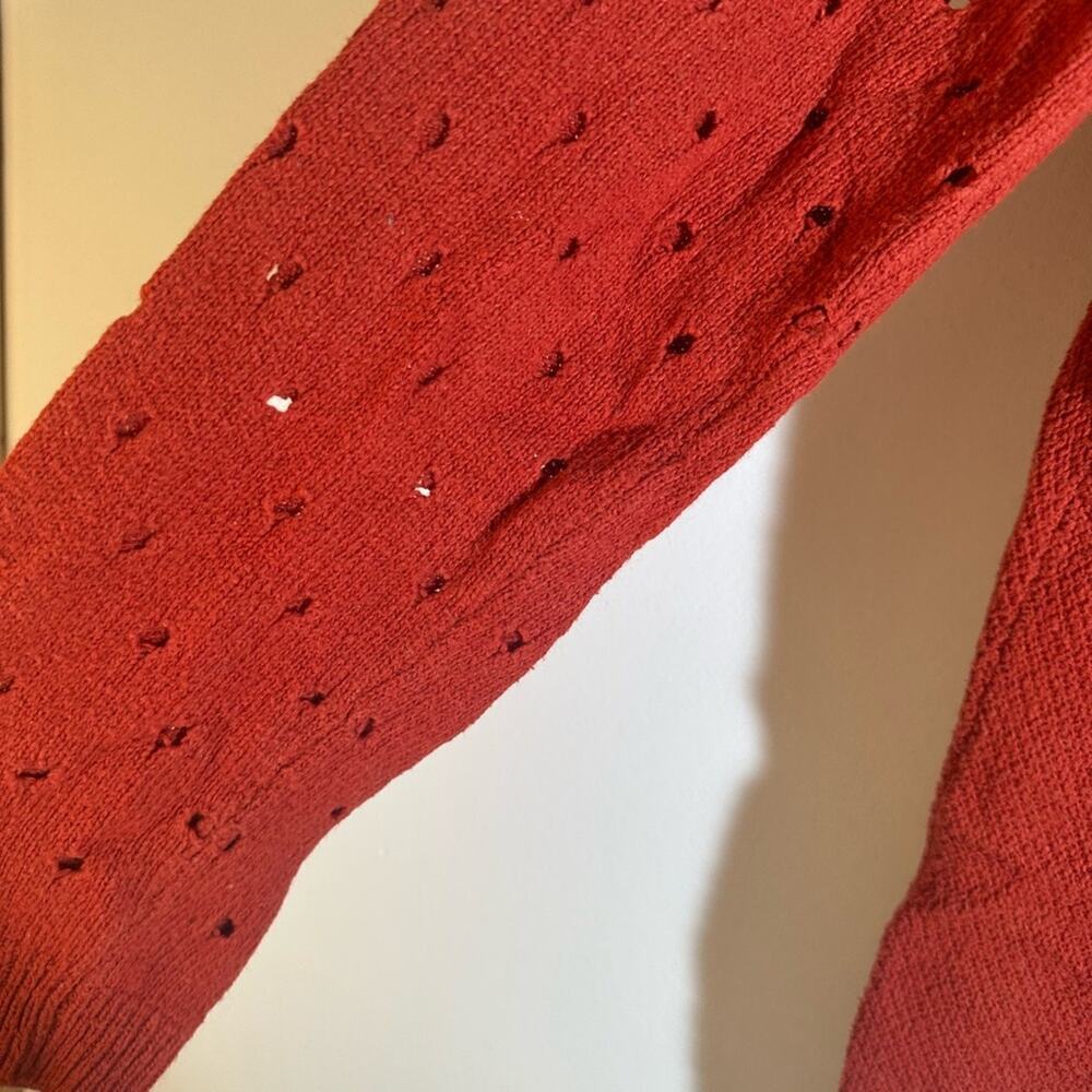 Moth Knit  Red Sweater - Picture 6 of 6